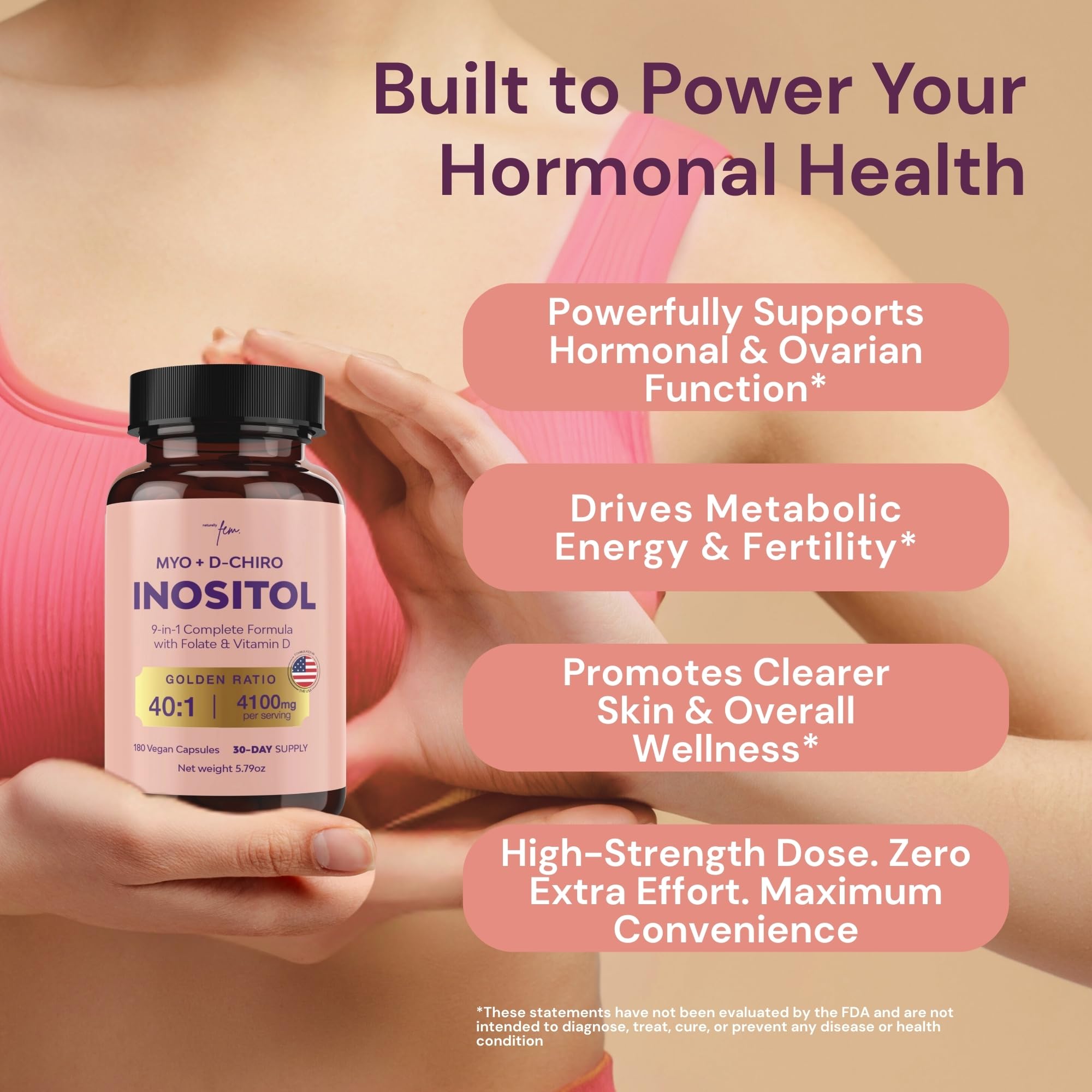 QSTA 9-en-1: formulation pour l'équilibre hormonal potentiel.
