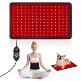 Qtyspdct tapis lumière rouge sur le corps pour relaxation et récupération.
