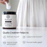 Qualia Creatine – doseur précis facilitant la prise quotidienne.