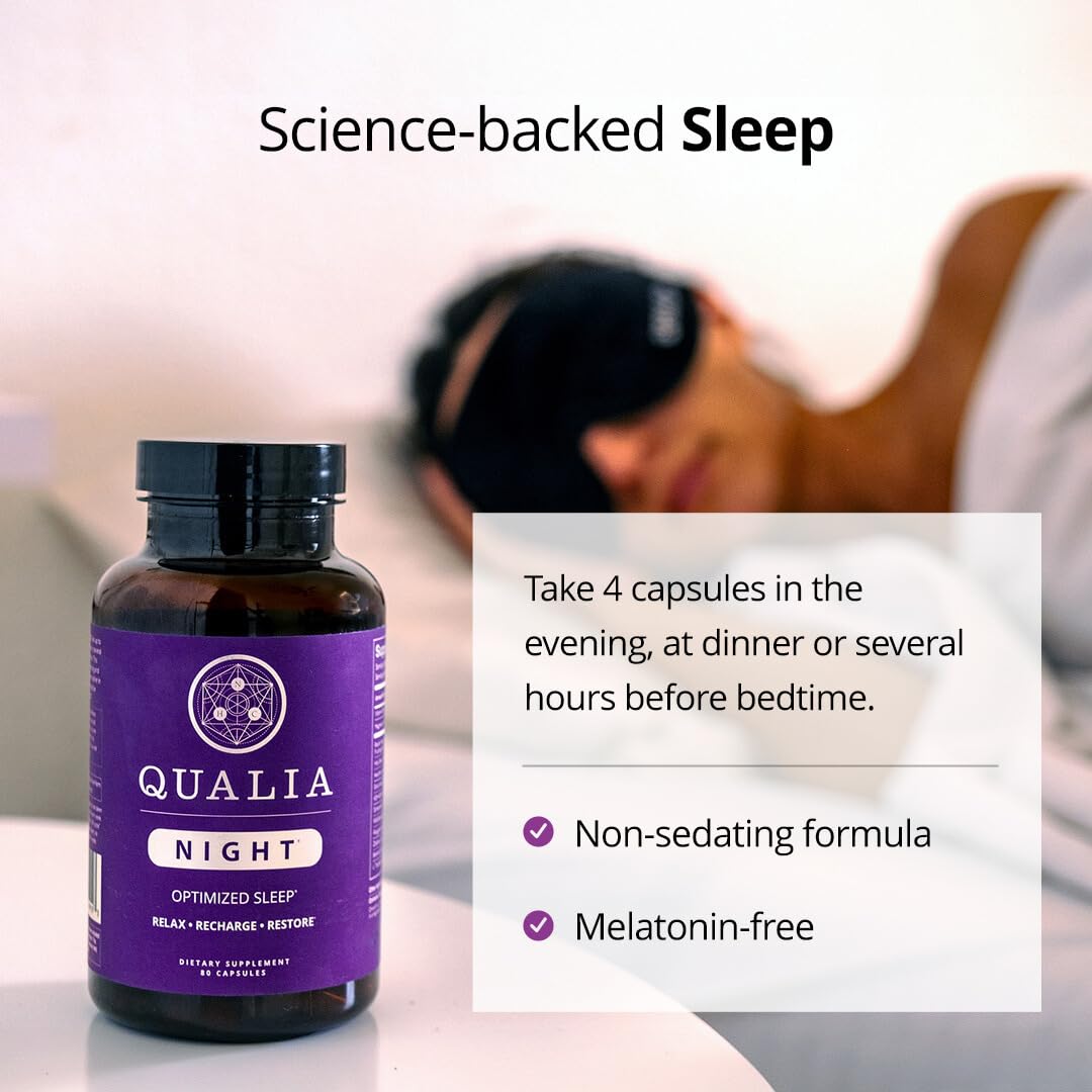 Qualia Nuit Sommeil Aide : réveil plus frais et esprit clair le matin.