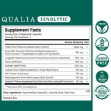 Qualia Sénolytique – mise en avant des ingrédients Fisetine et Quercétine