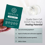 Qualia Stem Cell – emballage soigné, pratique et durable.