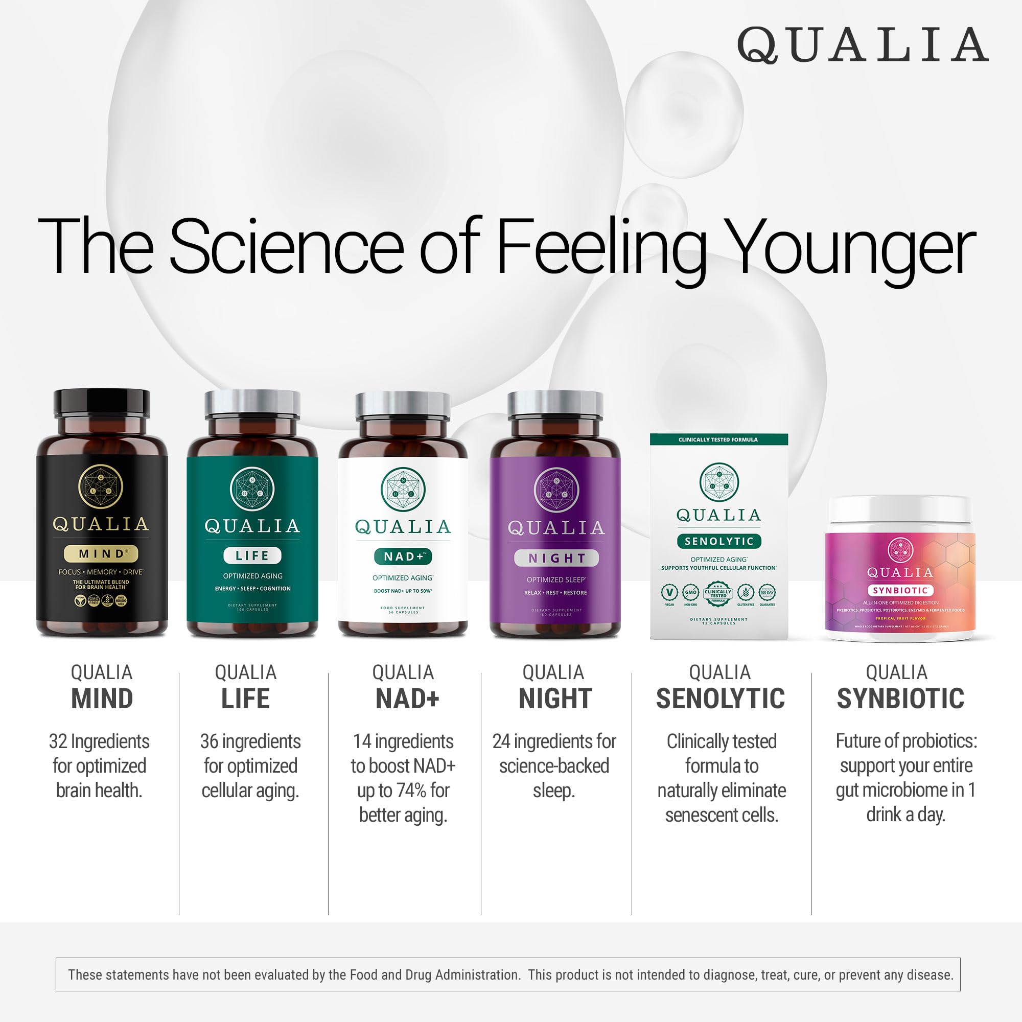 Qualia Mind, emballage sobre en vue pour une utilisation quotidienne discrète.