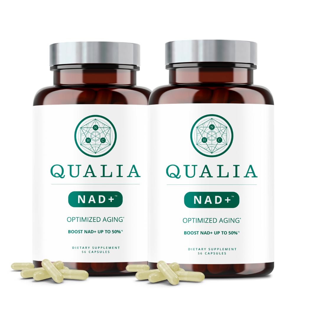 Qualia NAD, bouteille du supplément pour une énergie soutenue au quotidien.