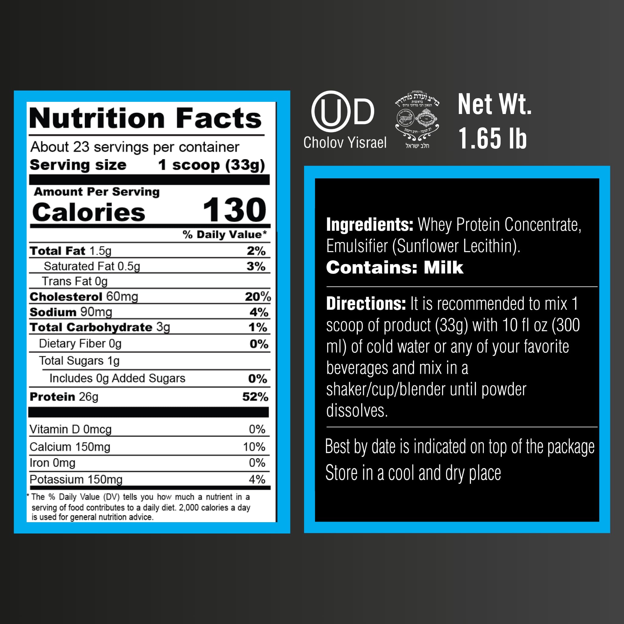 Qualify whey neutre pour recettes protéinées, ajout facile à vos plats.