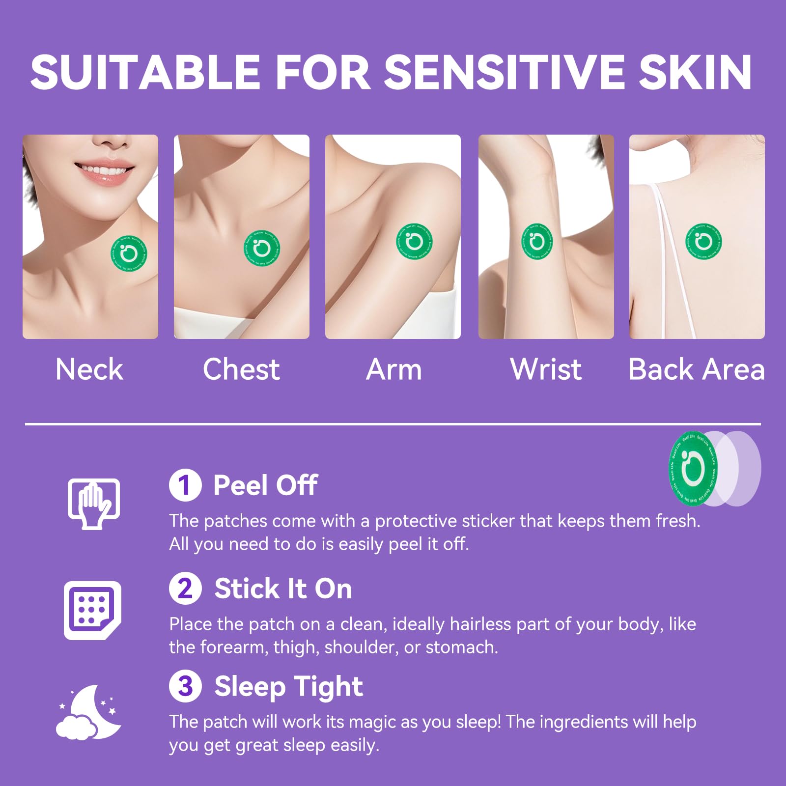 Adhesif hypoallergenique QualiLife : adhérence douce et sans irritation.