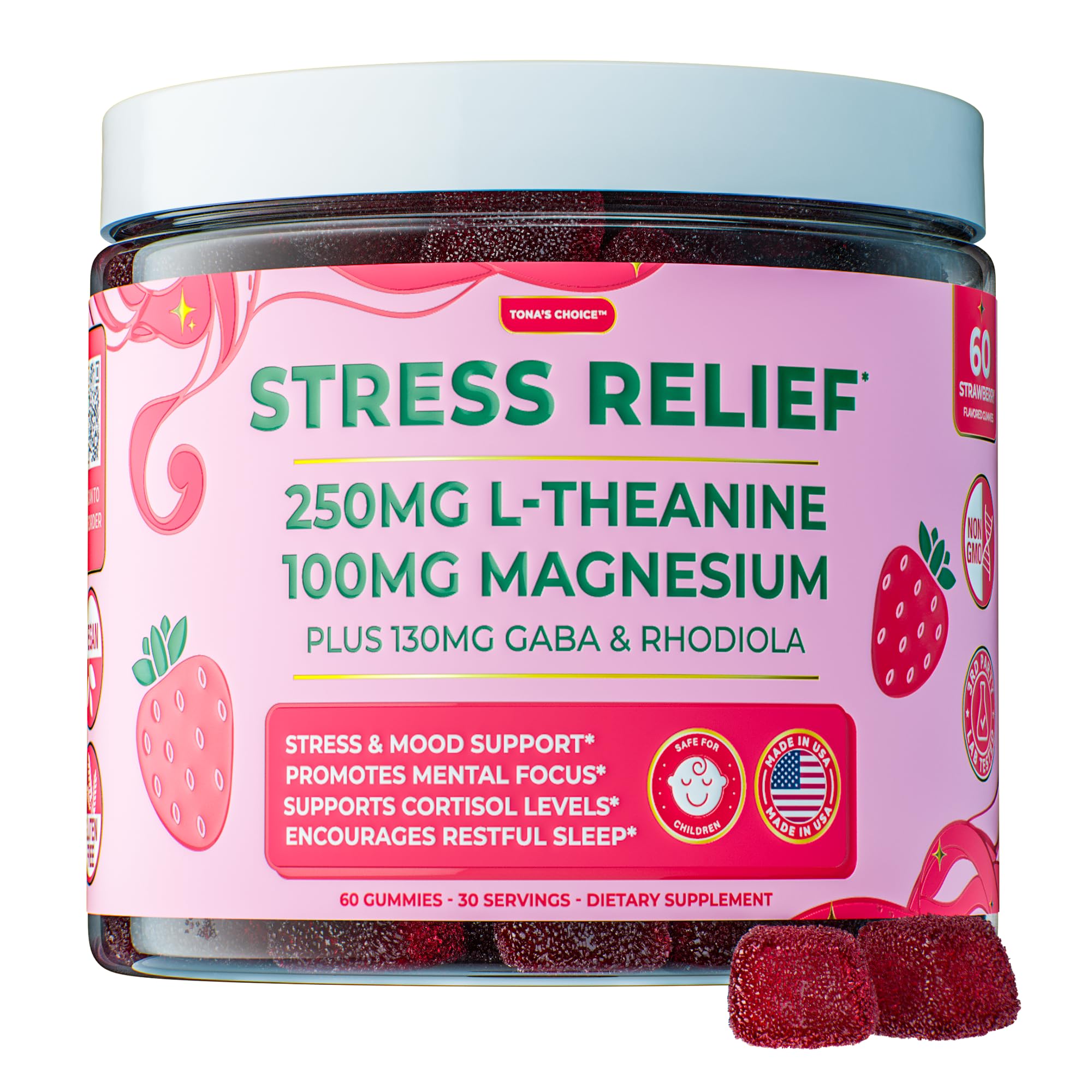 Quali-Tea Gommes Relaxation: flacon ouvert pour un calme rapide