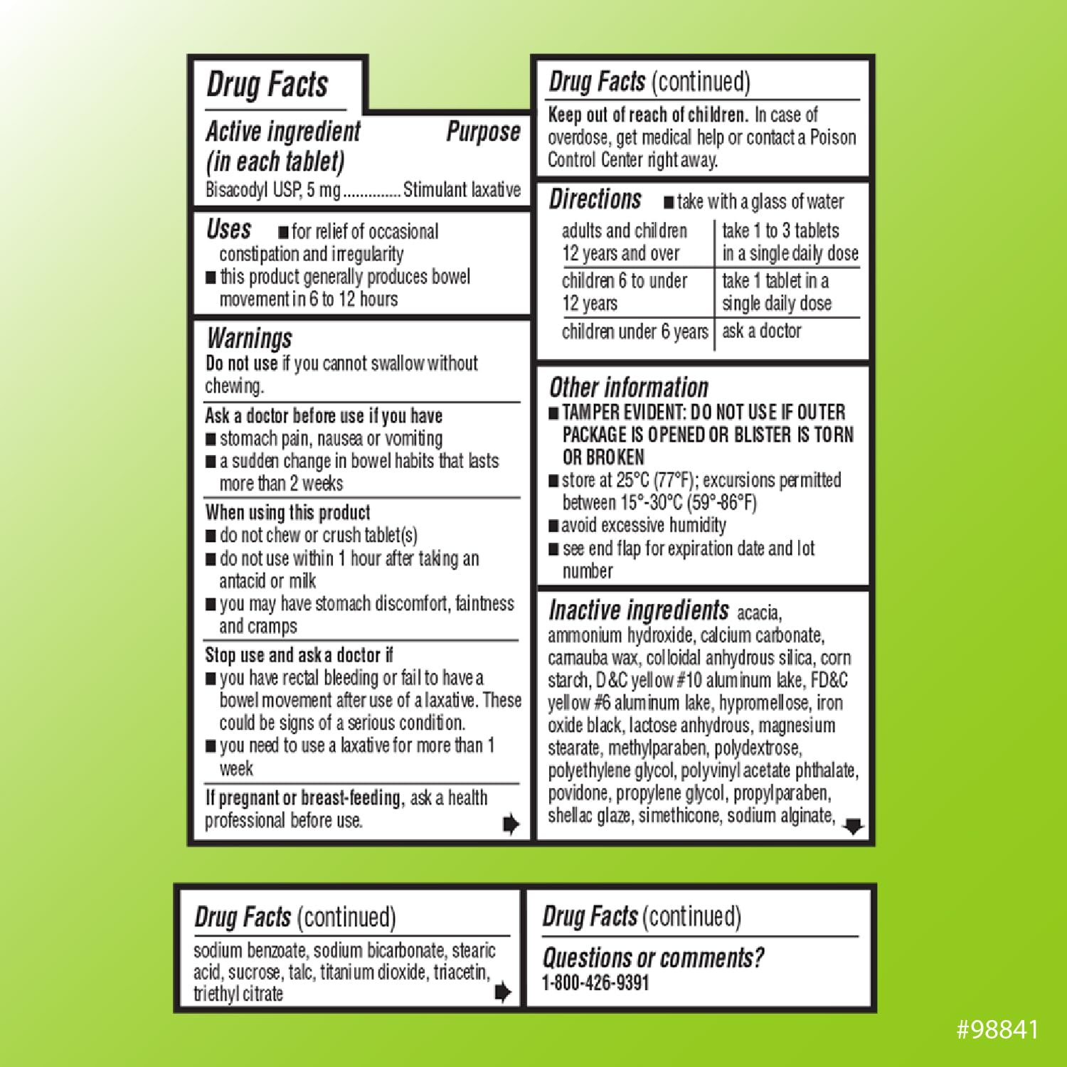 Quality Choice Bisacodyl 5 mg usage et dosage pour adultes et adolescents.