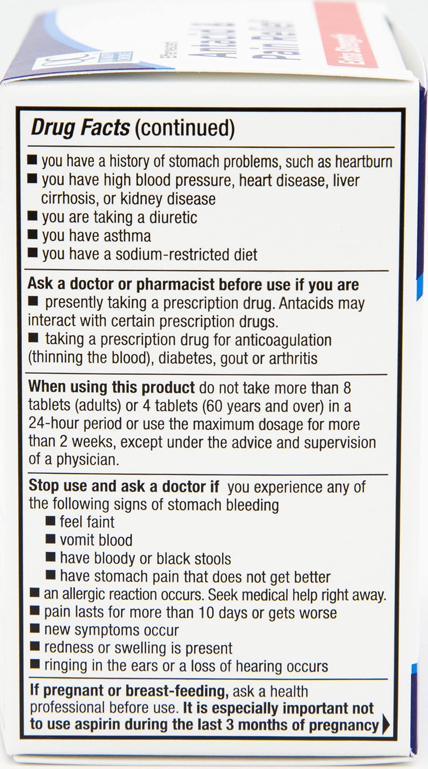 Quality Choice - Comparaison des actifs avec Alka-Seltzer Extra Strength.
