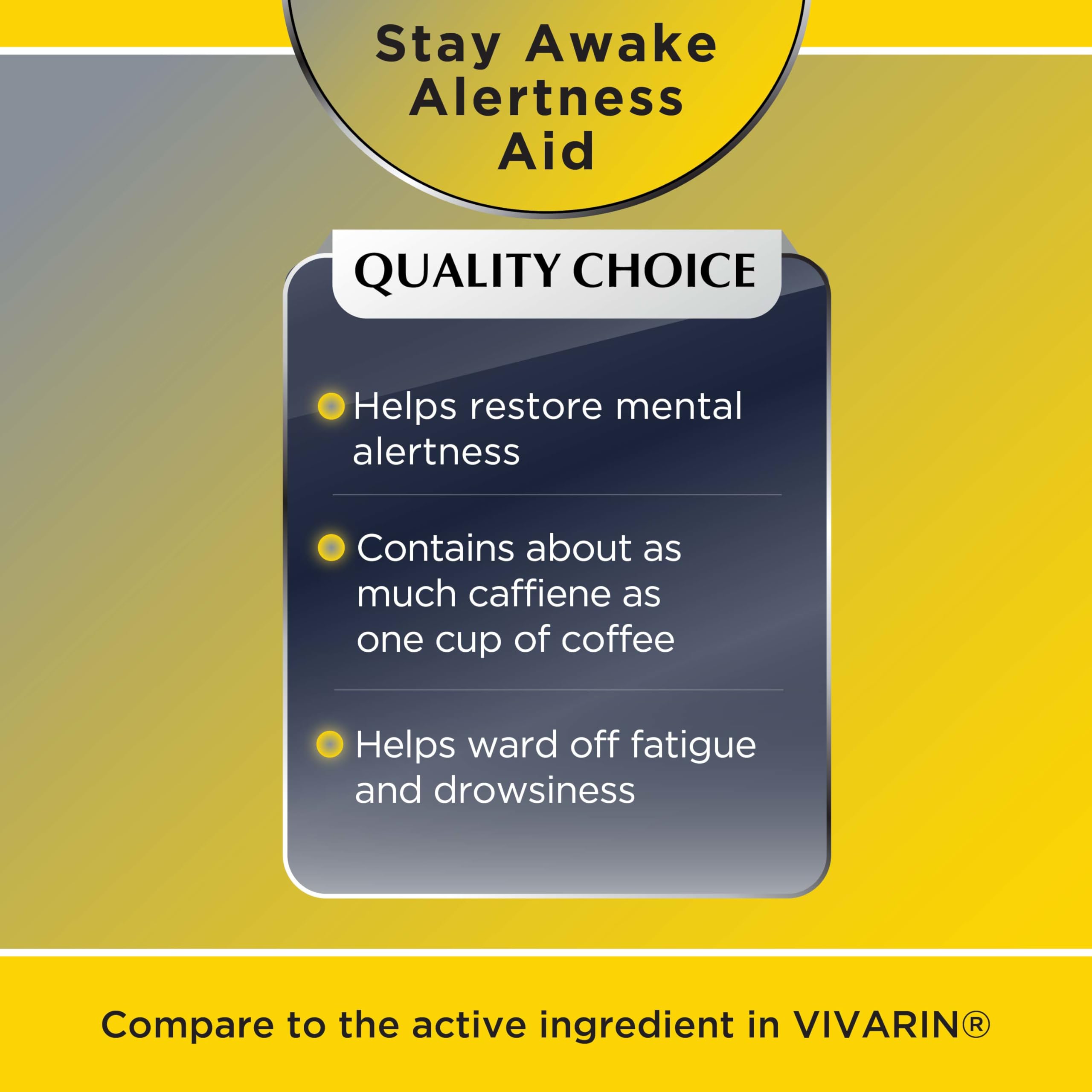 Quality Choice Stay Awake : usage rapide et pratique lors de longs trajets.