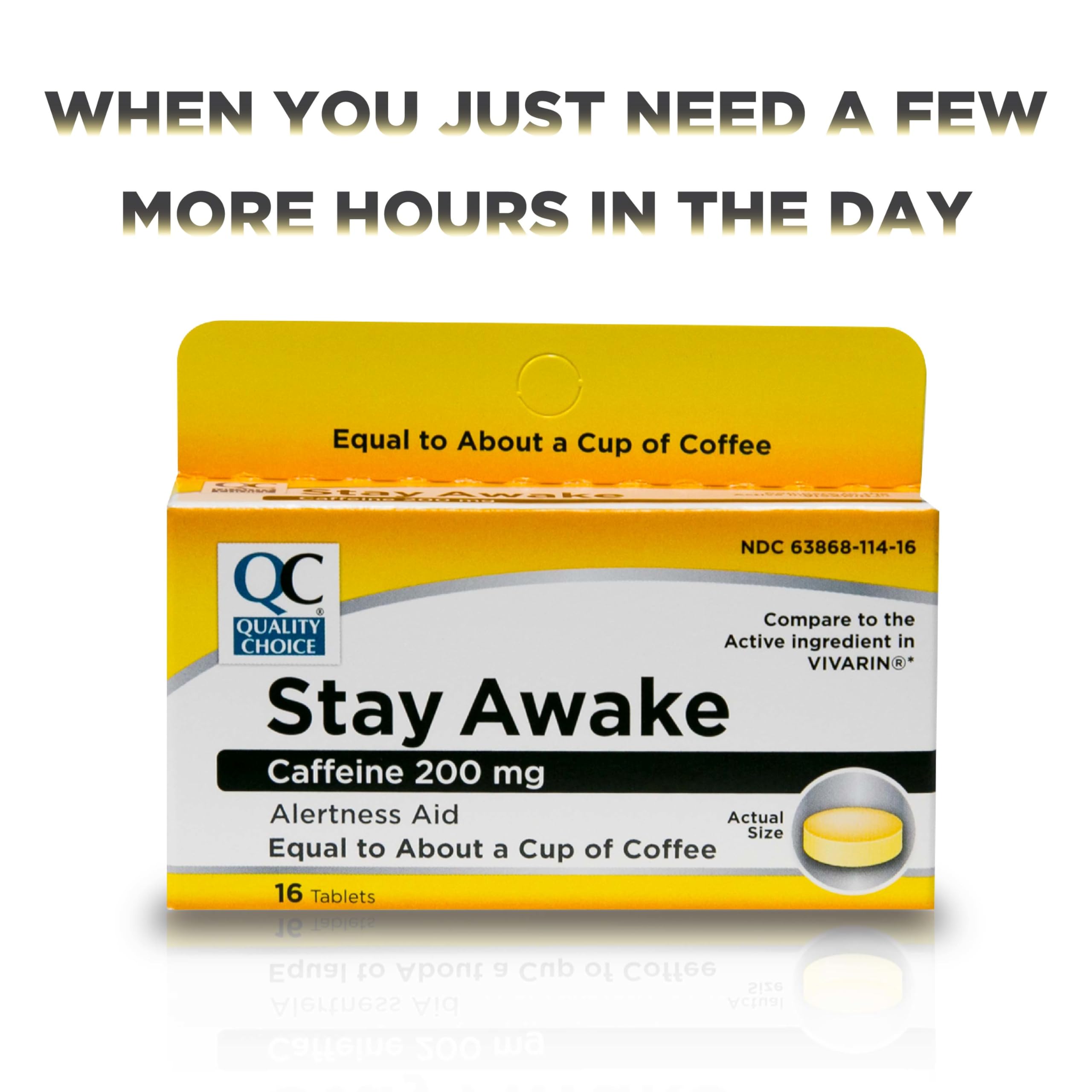 Quality Choice Stay Awake : format compact pour le sac ou le bureau.
