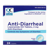 Quality Choice Diarrhée Loperamide 2 mg, comprimés, bouteille – soulagement possible des épisodes occasionnels.
