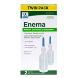 Quality Choice lavement double-pack: deux bouteilles pratiques pour un soulagement occasionnel.