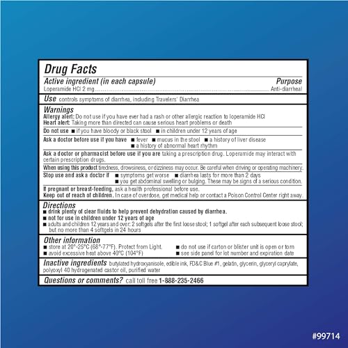 Quality Choice Loperamide 2 mg – pratique pour les voyages, soutien des plans itinérants.