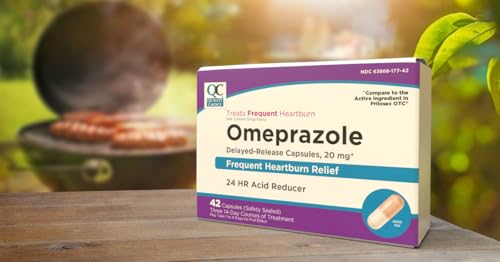 Quality Choice Omeprazole: capsules libération retardée sur blister, pratique en déplacement.