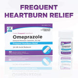 Quality Choice Omeprazole: etiquette-dosage 20 mg, information lisible et utile.