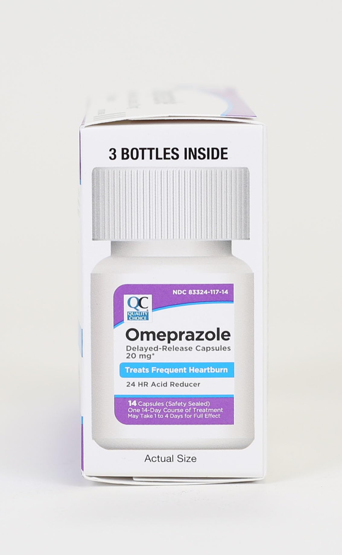 Quality Choice Oméprazole – emballage carton, pack pratique pour plusieurs semaines