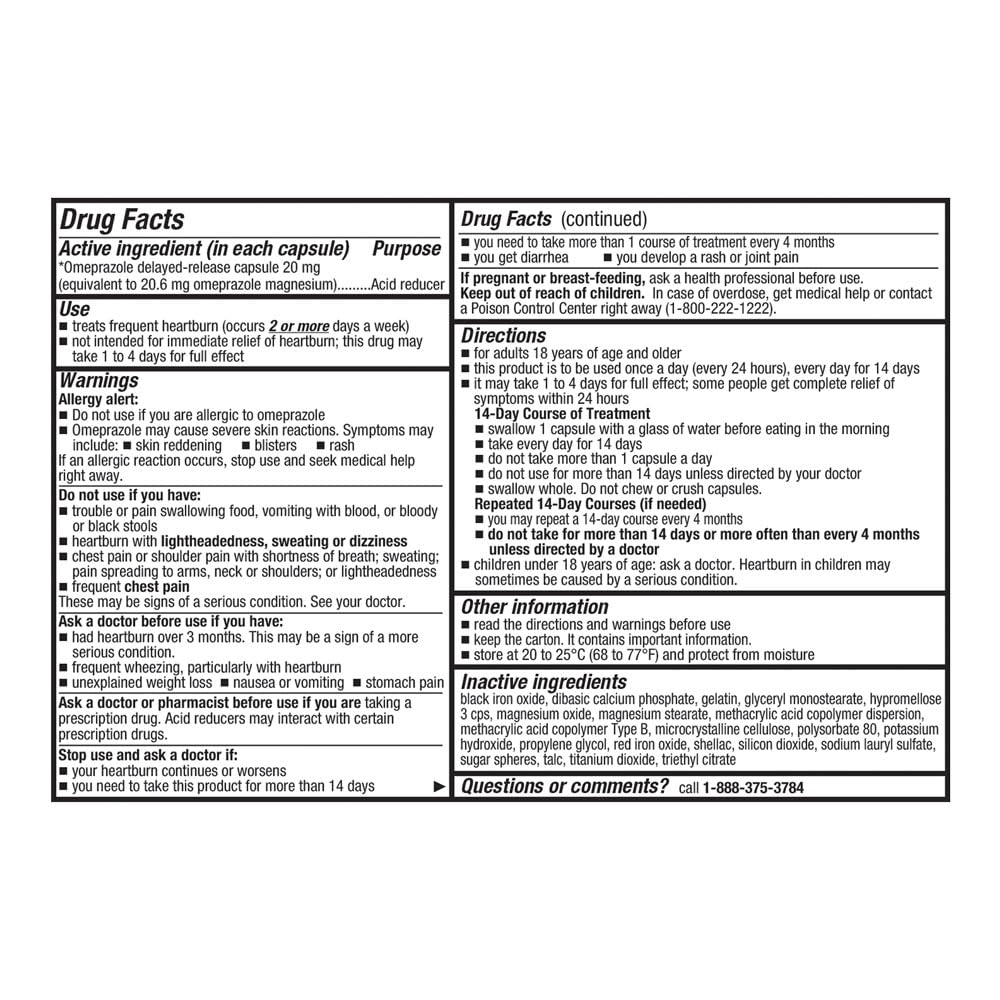 Quality Choice Oméprazole – blister de gélules, dosage de 20 mg