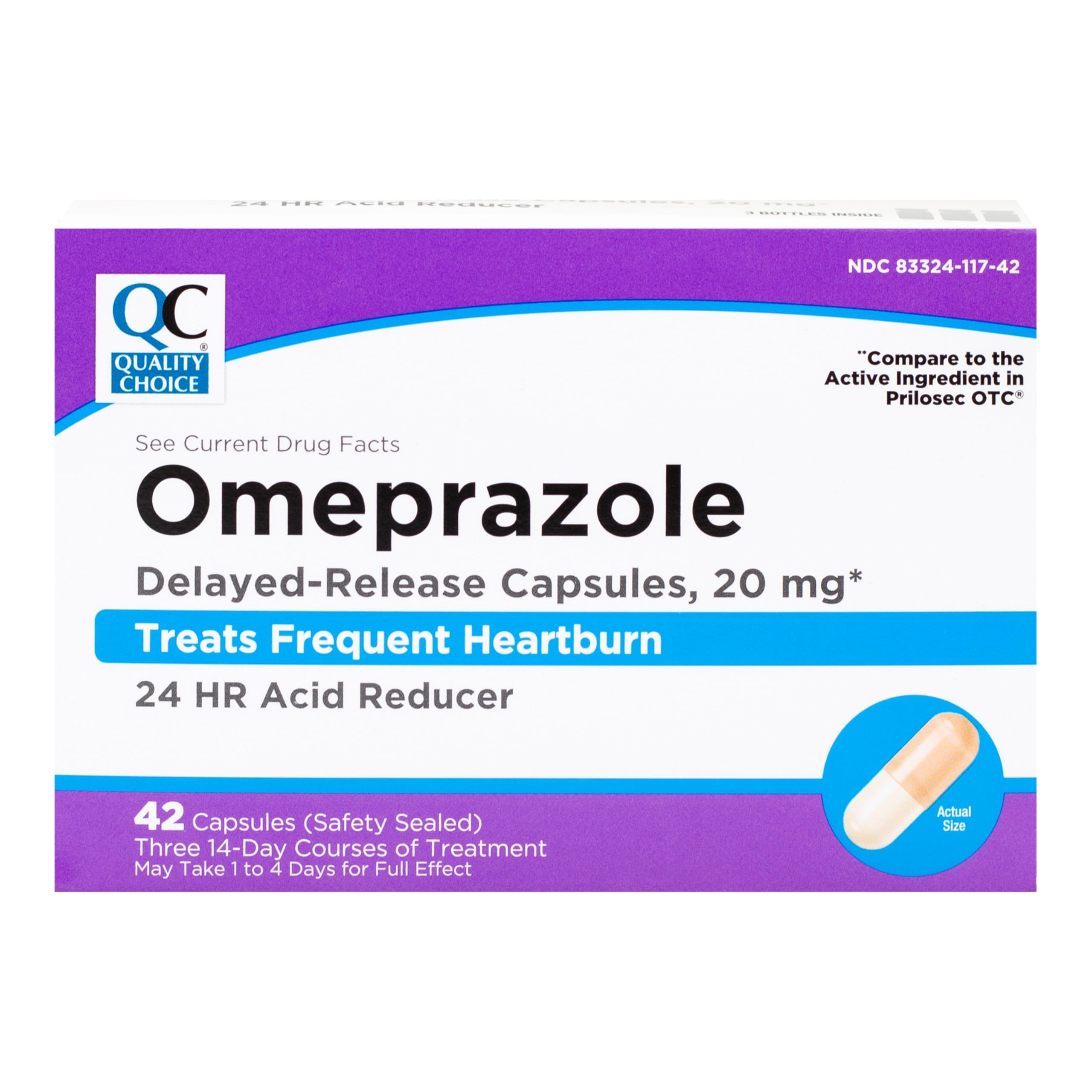 Quality Choice Oméprazole – boîte fermée prête à l’emploi pour le traitement
