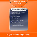 Quality Choice poudre fibres sans sucre saveur orange, parfait pour smoothies équilibrés.