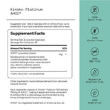 Quality of Life Kinoko Platinum AHCC, capsules, concentration 750 mg pour une utilisation pratique.