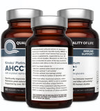 Quality of Life Pack 3 bouteilles AHCC Kinoko Platinum – solution pratique pour routine régulière.