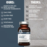 Quality of Life AHCC Kinoko Platinum 750 mg – usine certifiée garantissant qualité et sécurité.
