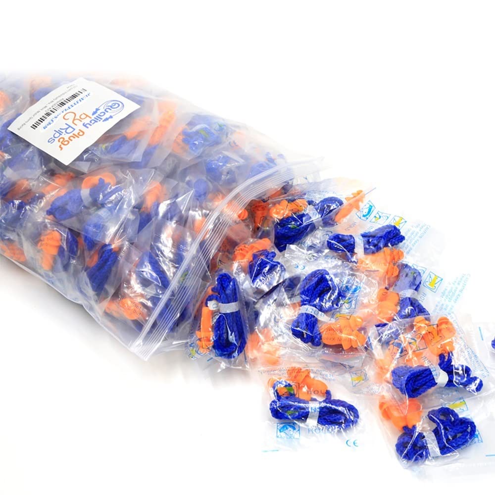 Quality Plugs par Rips bouchons d’oreilles réutilisables avec corde en silicone pour 100 paires