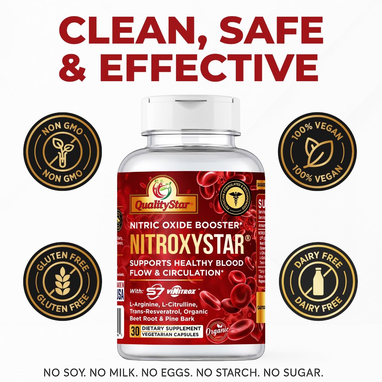 QualityStar Nitroxystar – dosage quotidien et préparation pour l’usage.