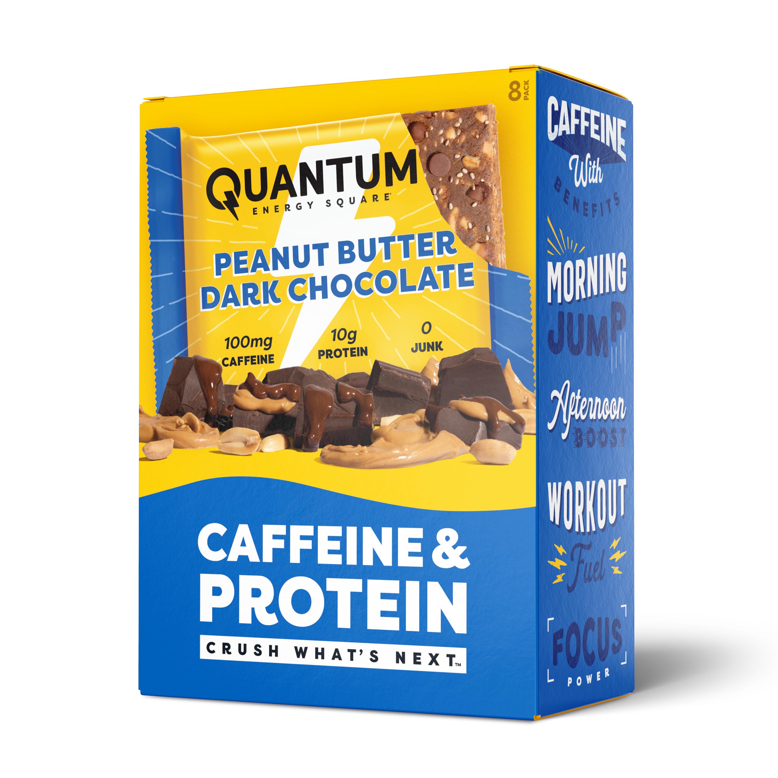 Quantum Energy Square barre énergétique avec caféine naturelle pour énergie rapide