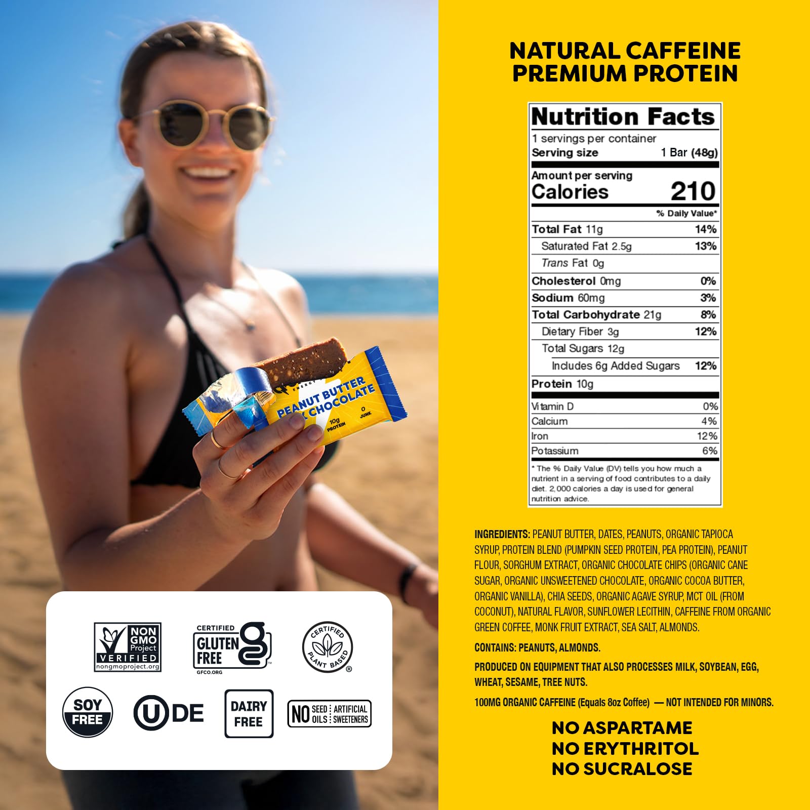 Quantum Energy Square protéine 10 g pour un snack satisfaisant