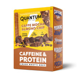 Quantum Energy Squares barre cafe mocha amande, énergie durable et protéines végétales.