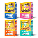 Barre Quantum Energy Squares : caféine naturelle et protéines pour un coup de boost en déplacement.