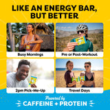 Barre Quantum Energy Squares : sans lactose et sans soja, pratique.