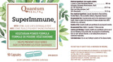 Quantum Health Super Immunité+ - Étiquette claire facilitant la compréhension des ingrédients.