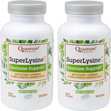 Quantum Health SuperLysine+ Avancé, pack de 2 tablettes, soutien immunitaire potentiel et lèvres saines
