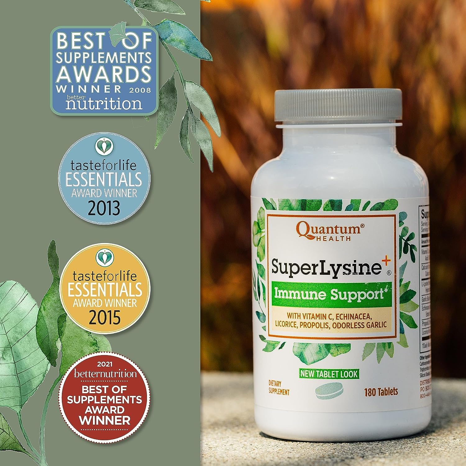 Quantum Health SuperLysine+ Avancé, propolis et antioxydants naturels