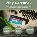 Quantum Lip Clear Lysine+ Menthol apporte un effet frais et apaisant.