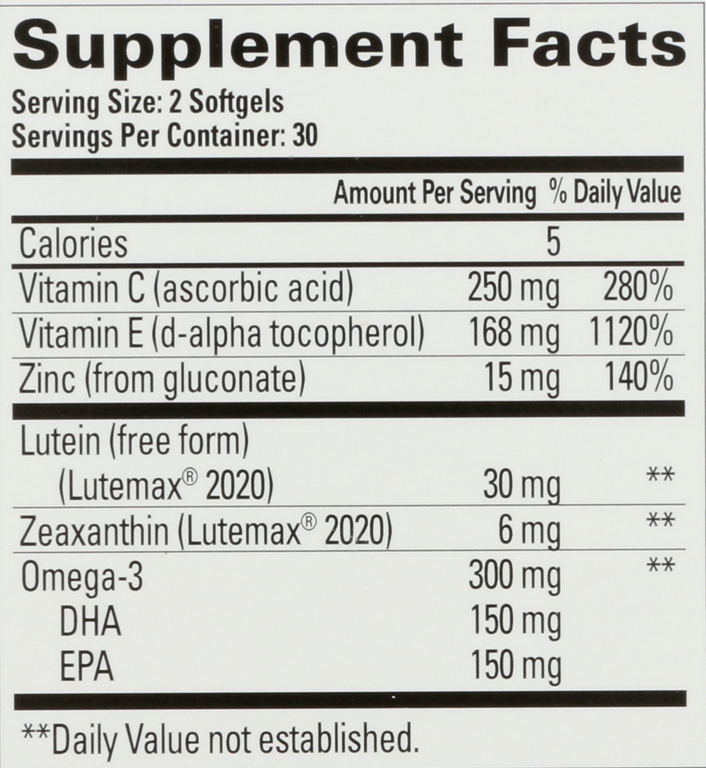 Quantum Macula 30+ – Omega-3 intégrés pour un apport nutritionnel visuel équilibré.