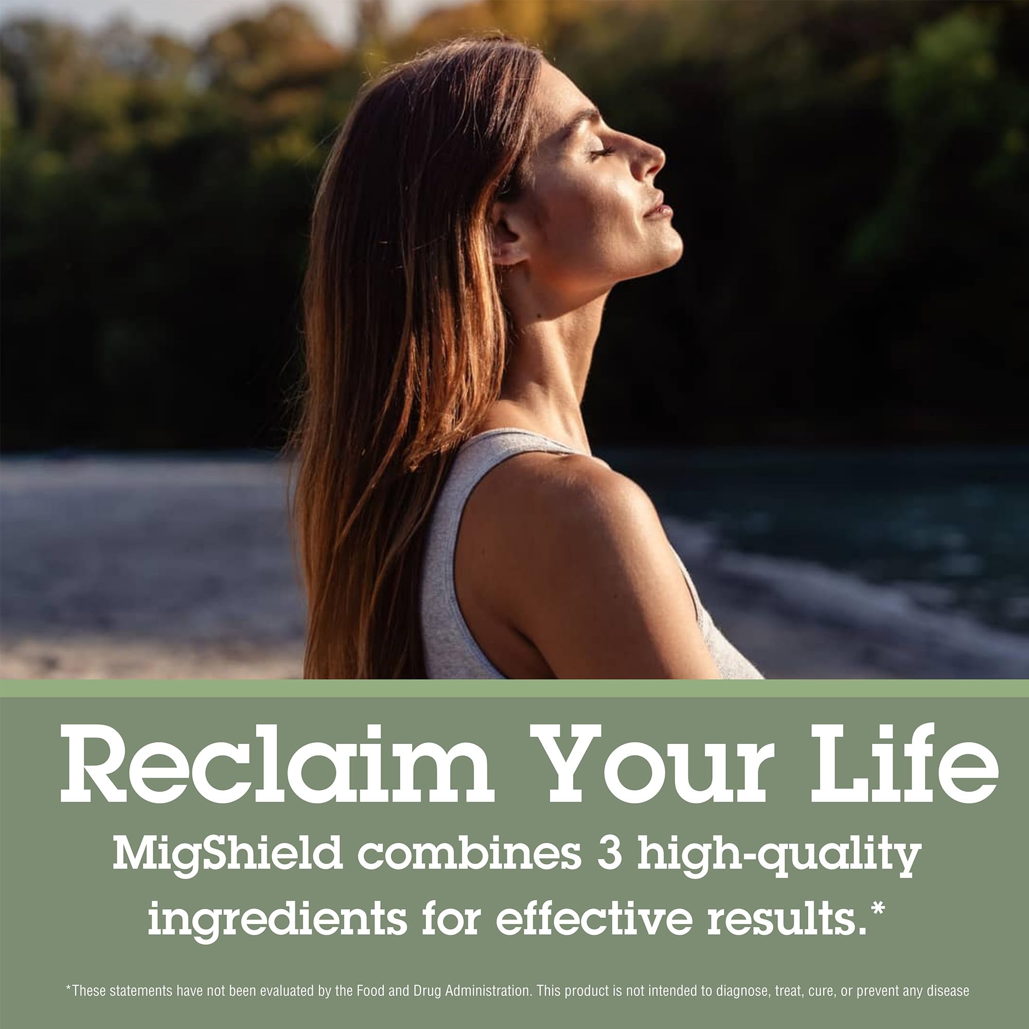 MigShield Quantum – coque transparente révélant les ingrédients colorés.