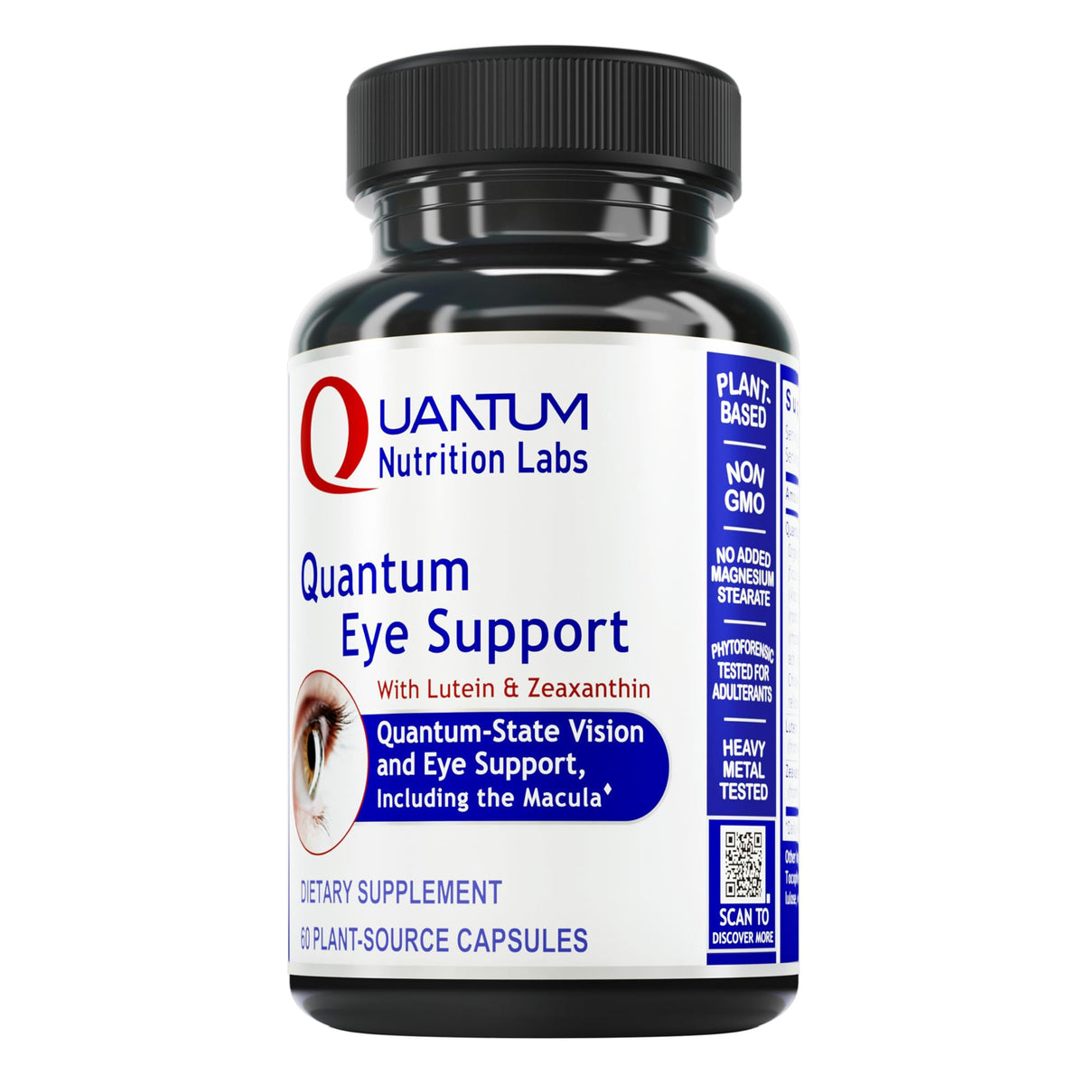Quantum Nutrition Soutien-oeil – bouteille montrant le soutien oculaire pour une vision plus nette