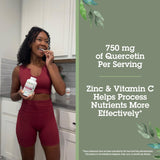Quantum Quercétine 750 mg : étiquette claire sur la boîte.