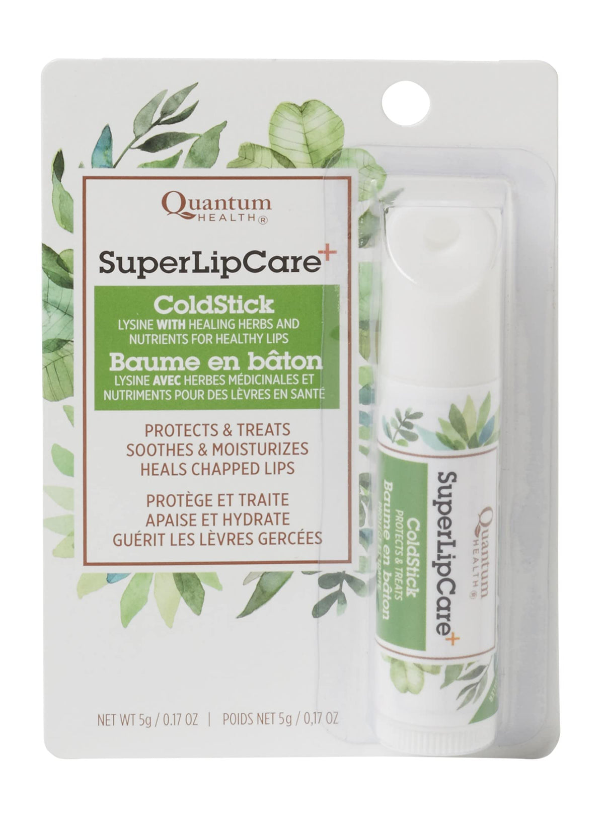 Quantum Super Lysine Plus Coldstick SPF21 — emballage pratique pour la maison ou en déplacement