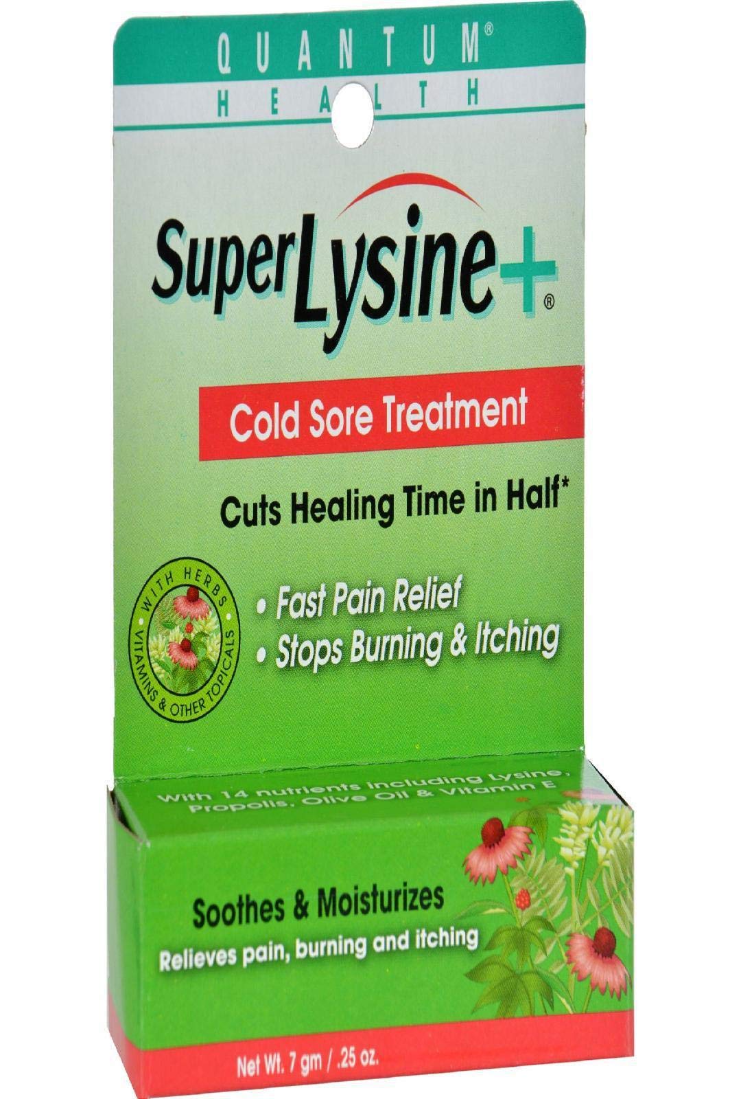 Quantum Super Lysine Plus en flacon prêt à l’emploi pour boutons de fièvre.