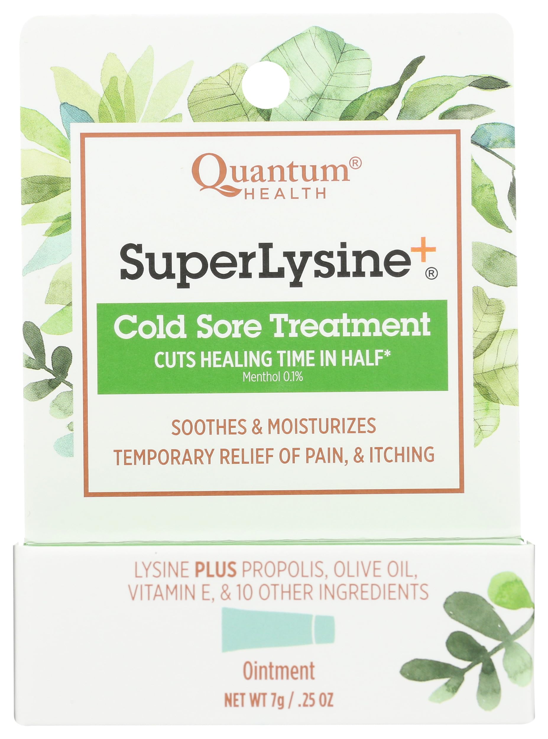 Quantum SuperLysine+ Pommade - Emballage élégant prêt à l’emploi pour les lèvres.