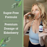 Quantum Sureau Noir Extrait Liquide – doseur pour un dosage précis et rapide.