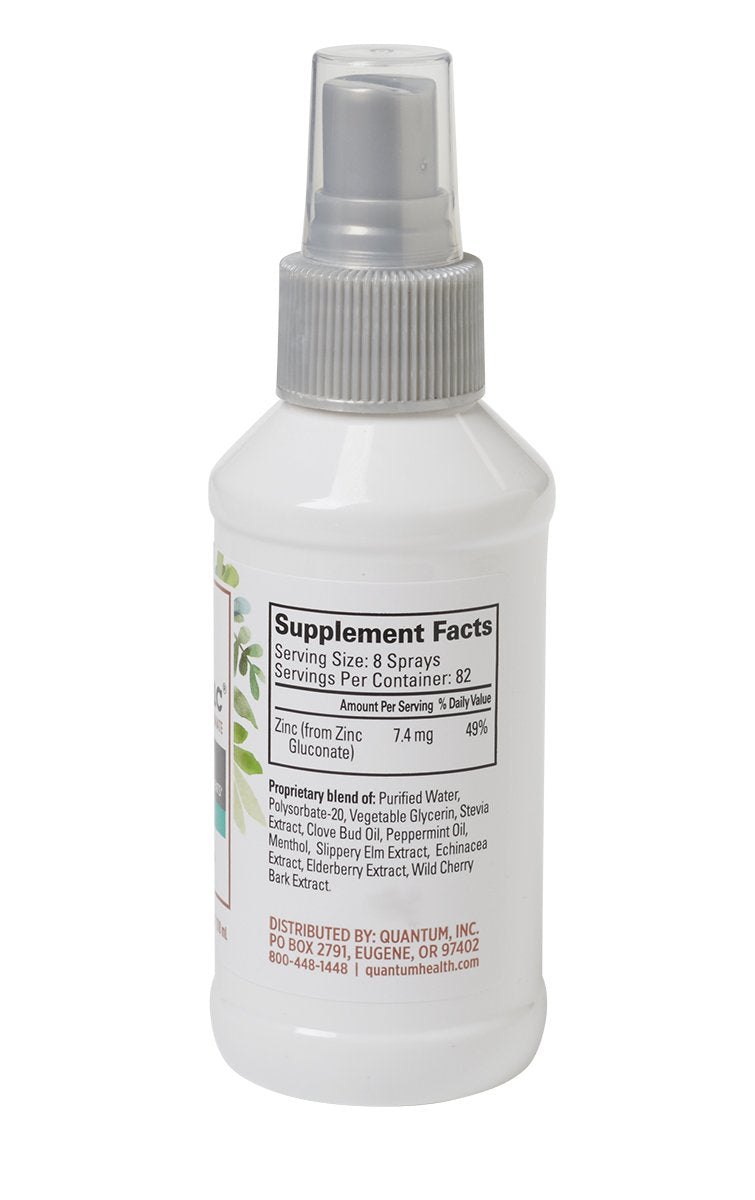 Quantum TheraZinc saveur menthe: spray rafraîchissant pour le palais.