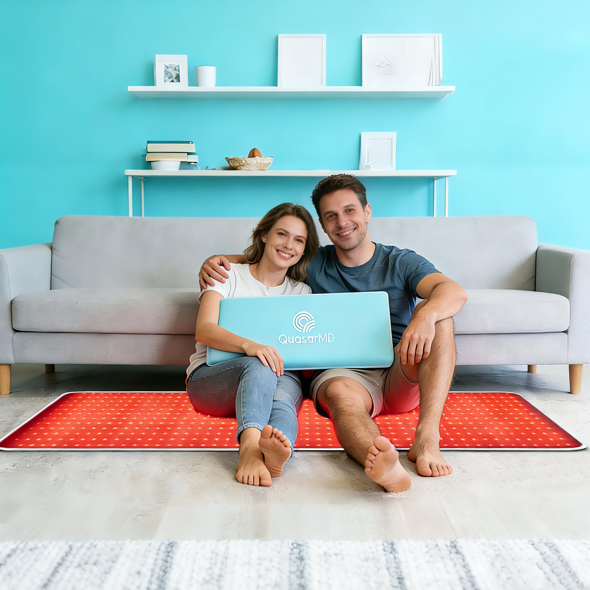 Quasar MD Tapis Mint Bleu – garantie d'un an et héritage d'expertise lumineuse.