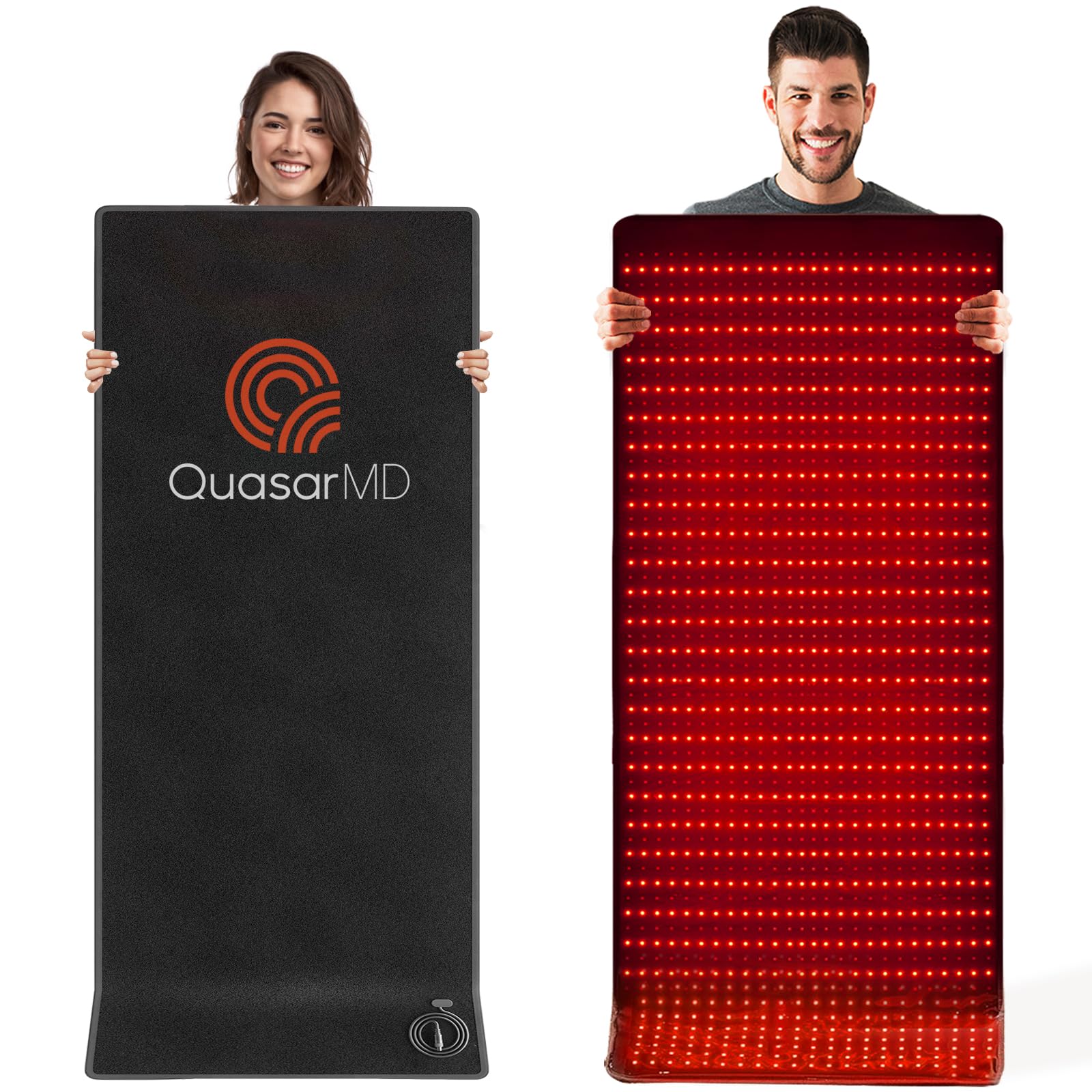 Tapis infrarouge QuasarMD en action, relaxation domestique.