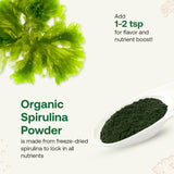 Utilisation en dressing et dips avec Spiruline Bio Quay Naturals.